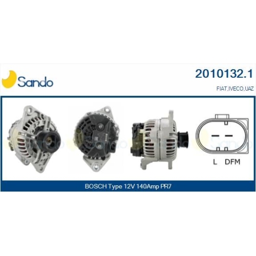 Generator Sando 2010132.1 für Fiat Iveco