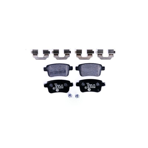 Bremsbelagsatz Scheibenbremse Hella 8DB 355 013-971 f&uuml;r Renault Hinterachse