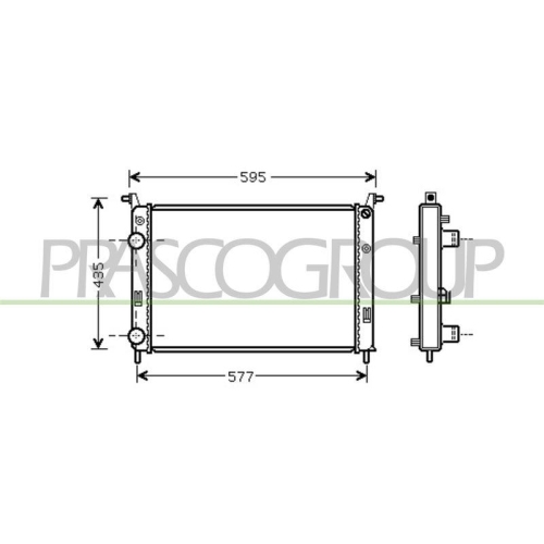 K&uuml;hler Motork&uuml;hlung Prasco FT113R010 Prascoselection f&uuml;r Fiat