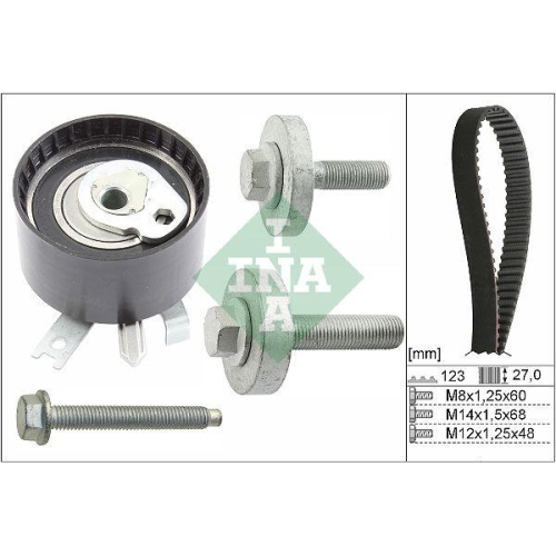 Zahnriemensatz Schaeffler Ina 530 0197 10 für Nissan Renault Suzuki Dacia