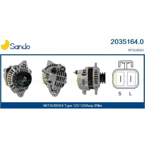 Generator Sando 2035164.0 f&uuml;r Mitsubishi