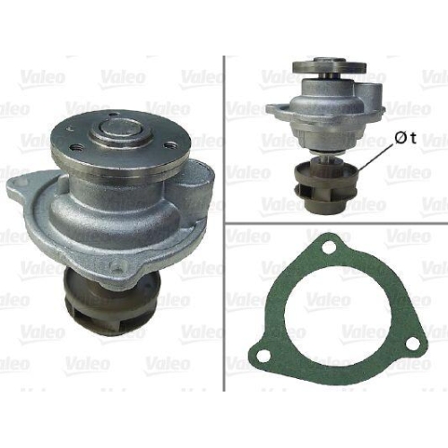 Wasserpumpe Motork&uuml;hlung Valeo 506809 f&uuml;r Ford