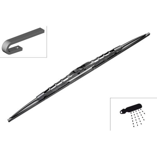 Wiper Blade Bosch 3397011238 Twin for Scania Front