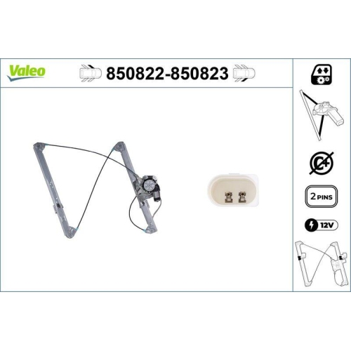 Fensterheber Valeo 850822 f&uuml;r Bmw Vorne Links