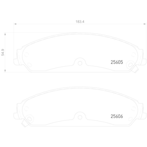 Bremsbelagsatz Scheibenbremse Brembo P23149 Prime Line f&uuml;r Chrysler Fiat Lancia
