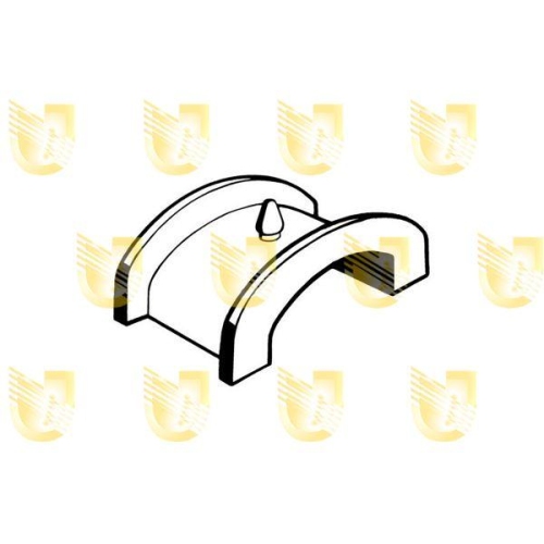 Lagerung Lenkgetriebe Unigom 390113 f&uuml;r Fiat Lancia Rechts Unten