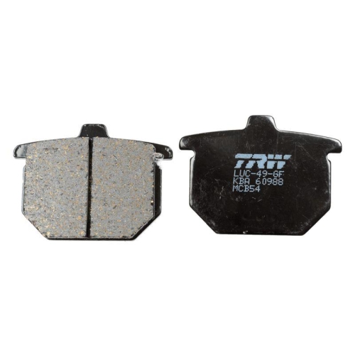 Bremsbelagsatz Scheibenbremse Trw MCB54 Organic Allround f&uuml;r Hinterachse