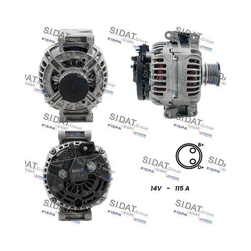 Generator Sidat A12BH0140 f&uuml;r Mercedes Benz Mercedes Benz Mercedes Benz