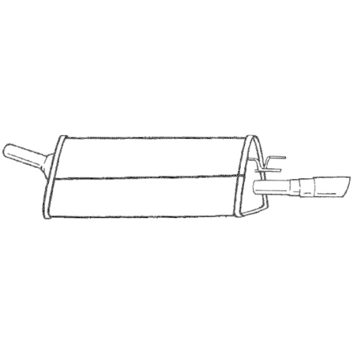 Rear Muffler Sigam 40654 for Opel