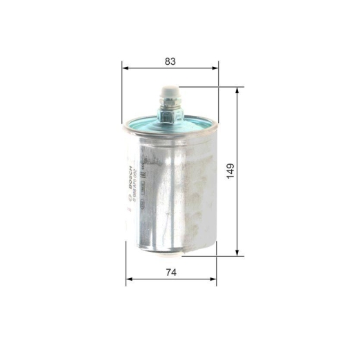Fuel Filter Bosch 0986AF8092 for Gmc Mercedes Benz Mercedes Benz Mercedes Benz