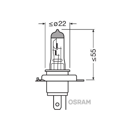 Ampoule Projecteur Longue Portée Osram 64193 Original pour Jenbacher