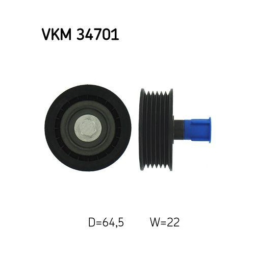 Umlenk /führungsrolle Keilrippenriemen Skf VKM 34701 für Citroën Fiat Ford Links