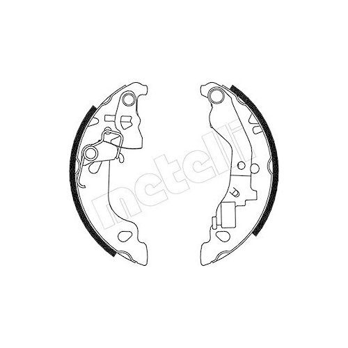 Bremsbackensatz Metelli 53-0079Y für Fiat Hinterachse