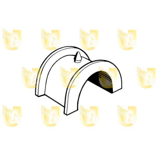 Lagerung Lenkgetriebe Unigom 390114 für Fiat Lancia Links Oben