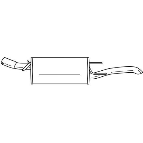 Endschalld&auml;mpfer Sigam 40684 f&uuml;r Opel Hinten