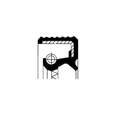Shaft Seal Camshaft Corteco 12014830B for Scania New Holland