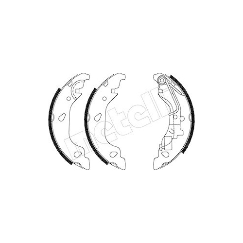 Bremsbackensatz Metelli 53-0080Y f&uuml;r Fiat Hinterachse