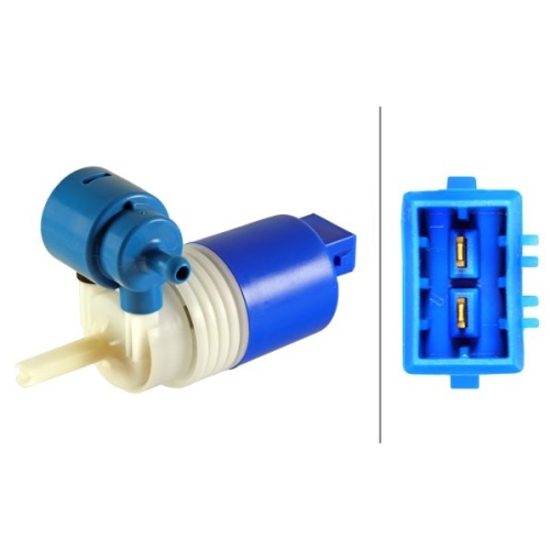 Waschwasserpumpe Scheibenreinigung Hella 8TW 005 206-051 für Ford Mack Opel Seat