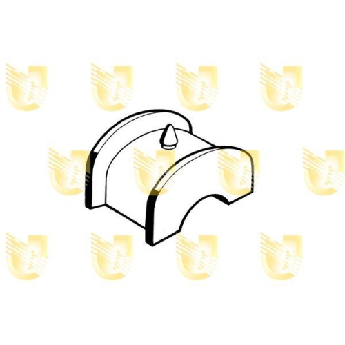 Lagerung Lenkgetriebe Unigom 390115 f&uuml;r Fiat Lancia Links Unten