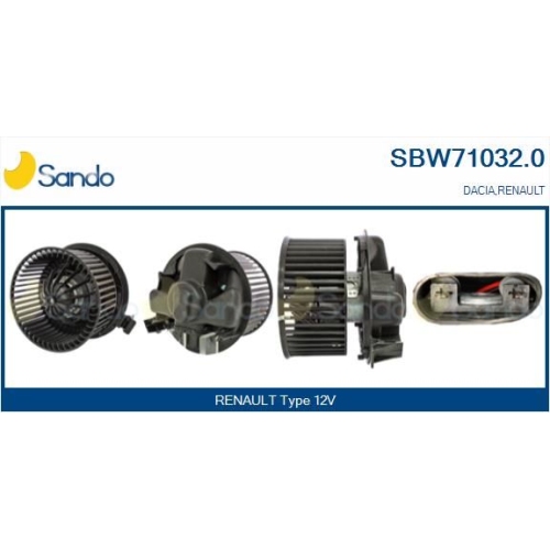 Innenraumgebl&auml;se Sando SBW71032.0 f&uuml;r Renault F&uuml;r Fahrzeuge Mit Klimaanlage