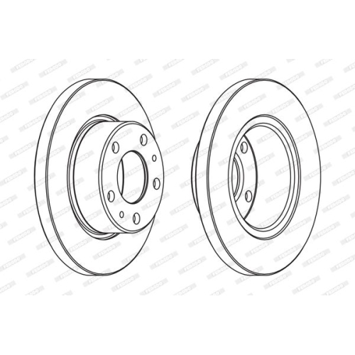 Bremsscheibe Ferodo FCR194A Premier f&uuml;r Iveco Vorderachse