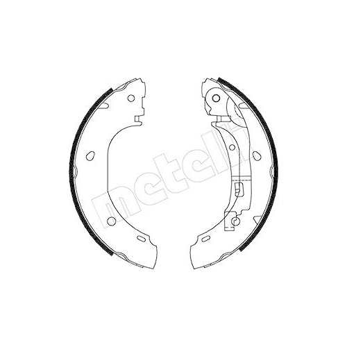 Bremsbackensatz Metelli 53-0082 f&uuml;r Fiat Peugeot Hinterachse