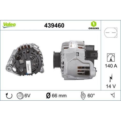 Generator Valeo 439460 Valeo Origins New Oe Technologie für Audi
