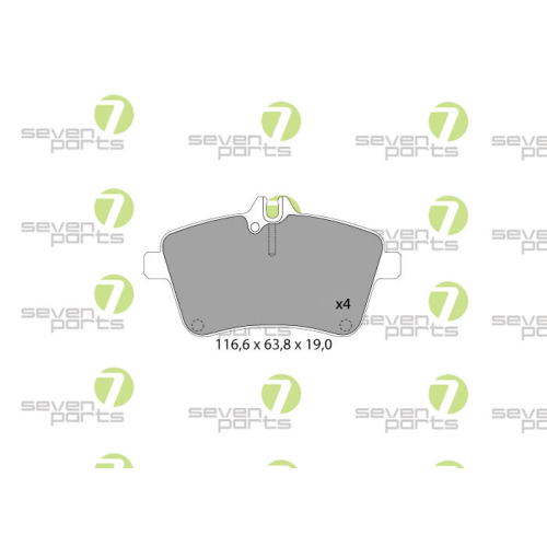 Bremsbelagsatz Scheibenbremse 7 Seven Parts SVP23040 für Mercedes Benz