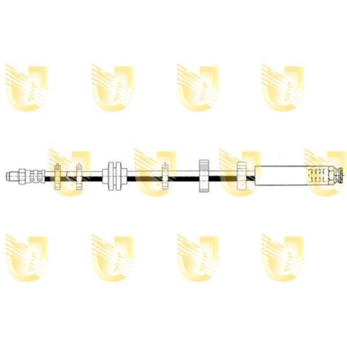 Bremsschlauch Unigom 377337 für Fiat Lancia Vorderachse Rechts