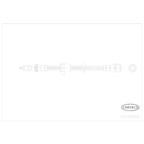 Bremsschlauch Corteco 49378456 f&uuml;r Mini Vorderachse