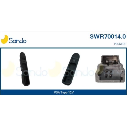 Schalter Fensterheber Sando SWR70014.0 für Citroën/peugeot Beifahrerseitig