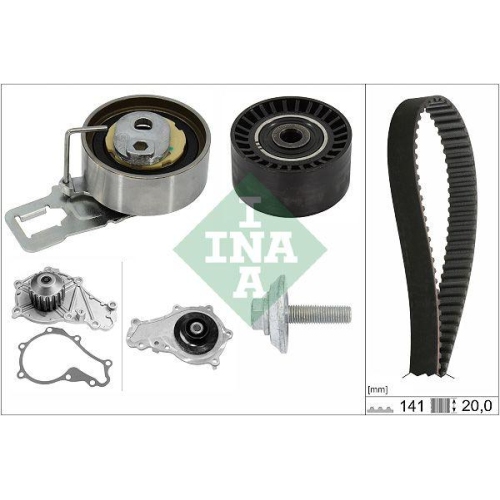 Wasserpumpe + Zahnriemensatz Schaeffler Ina 530 0698 30 f&uuml;r Citro&euml;n Ford Opel DS