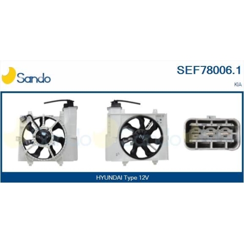 Elektromotor K&uuml;hlerl&uuml;fter Sando SEF78006.1 f&uuml;r Hyundai