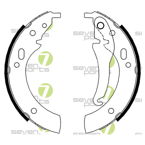 Bremsbackensatz 7 Seven Parts SVG10027 für Hinterachse