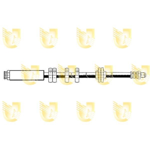 Bremsschlauch Unigom 377343 f&uuml;r Fiat Vorne