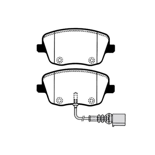 Bremsbelagsatz Scheibenbremse Raicam RA.0778.1 f&uuml;r Seat Skoda VW Vorderachse