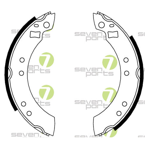 Bremsbackensatz 7 Seven Parts SVG10041 für Hinterachse