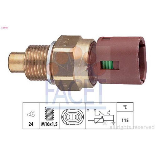 Sensor K&uuml;hlmitteltemperatur Facet 7.3540 Made In Italy - Oe Equivalent f&uuml;r