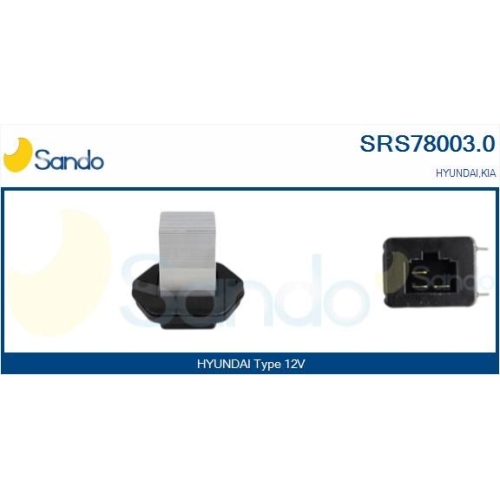 Widerstand Innenraumgebl&auml;se Sando SRS78003.0 f&uuml;r Hyundai Kia