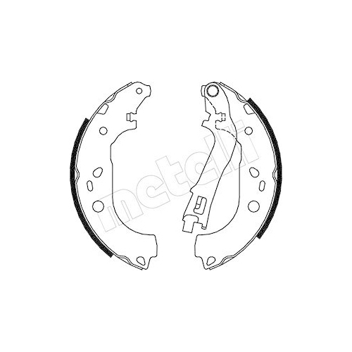 Bremsbackensatz Metelli 53-0088 für Fiat Opel Hinterachse