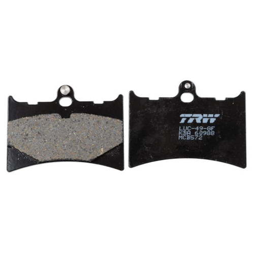 Bremsbelagsatz Scheibenbremse Trw MCB572 Organic Allround f&uuml;r Vorderachse