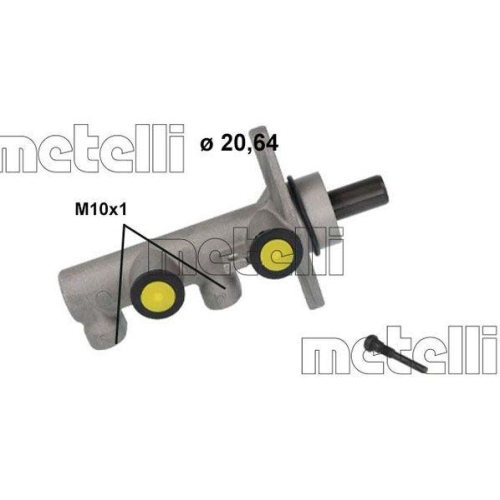 Hauptbremszylinder Metelli 05-1239 f&uuml;r Hyundai Kia