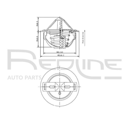 Thermostat K&uuml;hlmittel Red-line 55SZ006 f&uuml;r Daihatsu Suzuki
