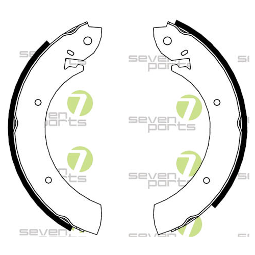 Bremsbackensatz 7 Seven Parts SVG10078 für Hinterachse
