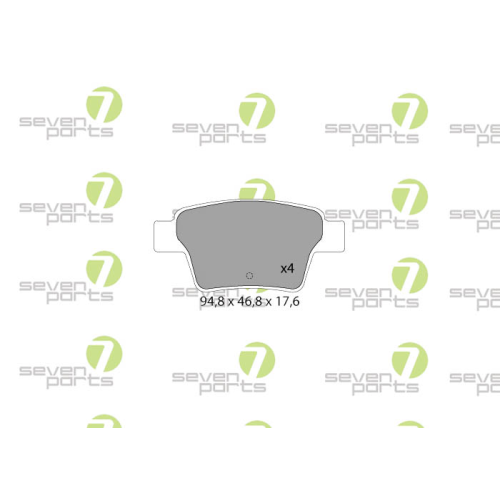 Bremsbelagsatz Scheibenbremse 7 Seven Parts SVP23100 für Citroën Opel Peugeot