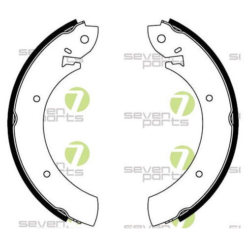 Bremsbackensatz 7 Seven Parts SVG10079 f&uuml;r Hinterachse