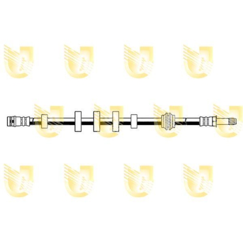 Bremsschlauch Unigom 378442 f&uuml;r Audi Vorne