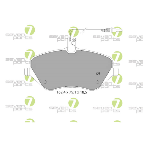 Bremsbelagsatz Scheibenbremse 7 Seven Parts SVP23110 f&uuml;r Citro&euml;n Opel Peugeot