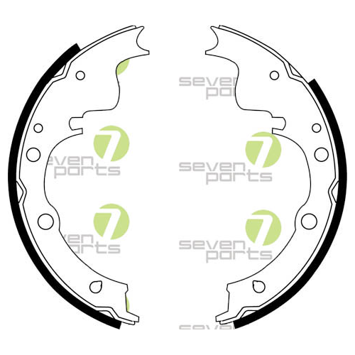 Bremsbackensatz 7 Seven Parts SVG10084 f&uuml;r Hinterachse