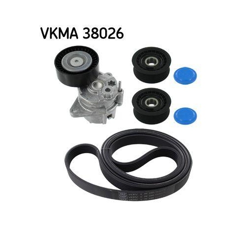 Keilrippenriemensatz Skf VKMA 38026 f&uuml;r Audi Chrysler Fiat Lancia Mazda Opel VW